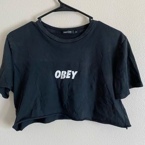 Obey crop top
